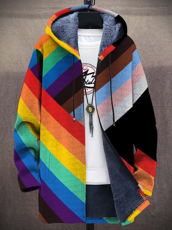 Gemma Rainbow Art Coat – front
