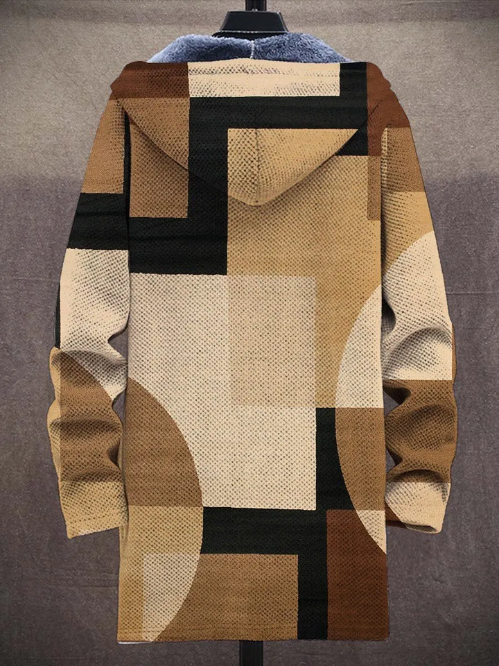 Melisande Geometric Art Coat – back