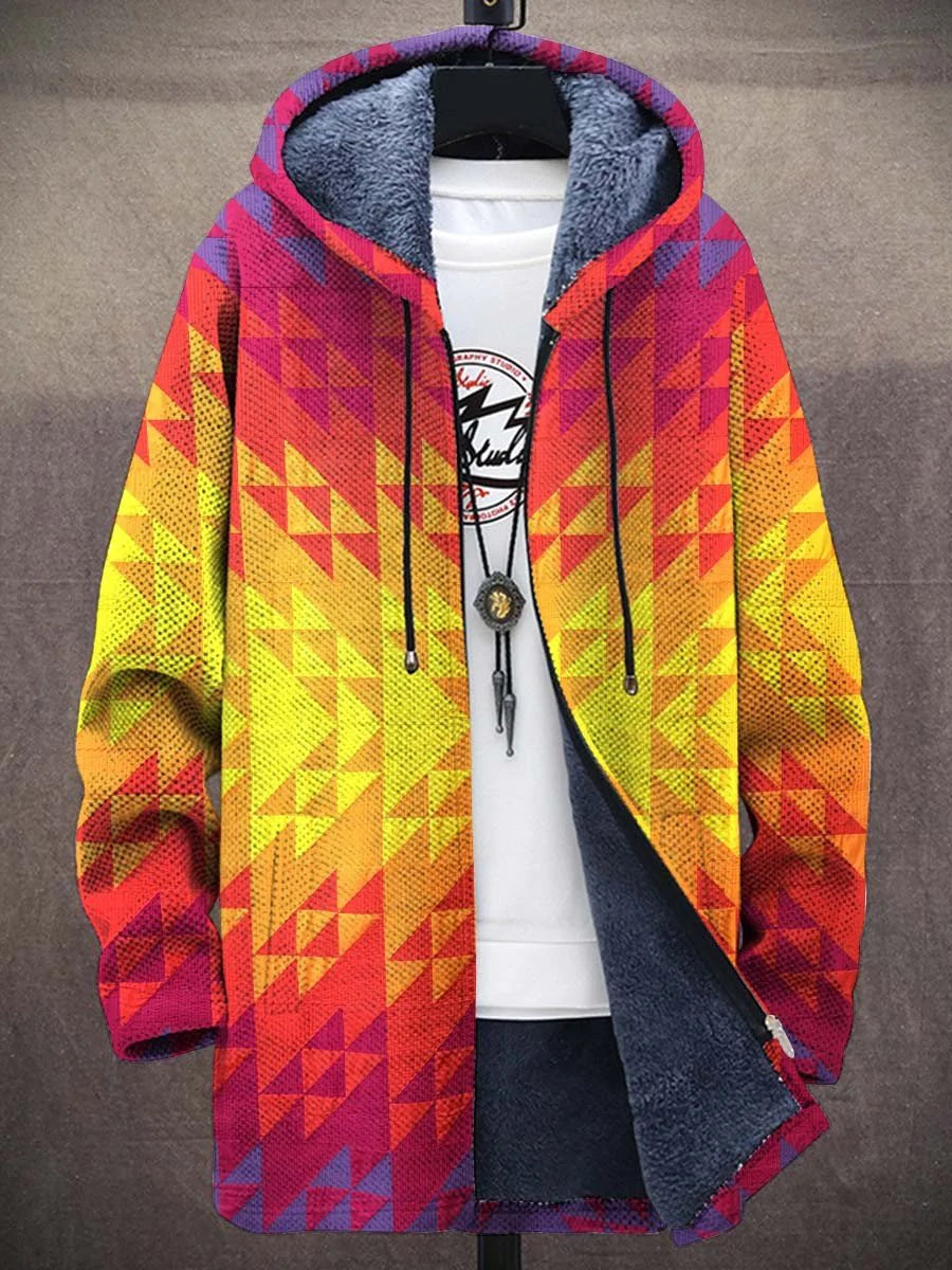 Myrtle Sunset Art Coat – front