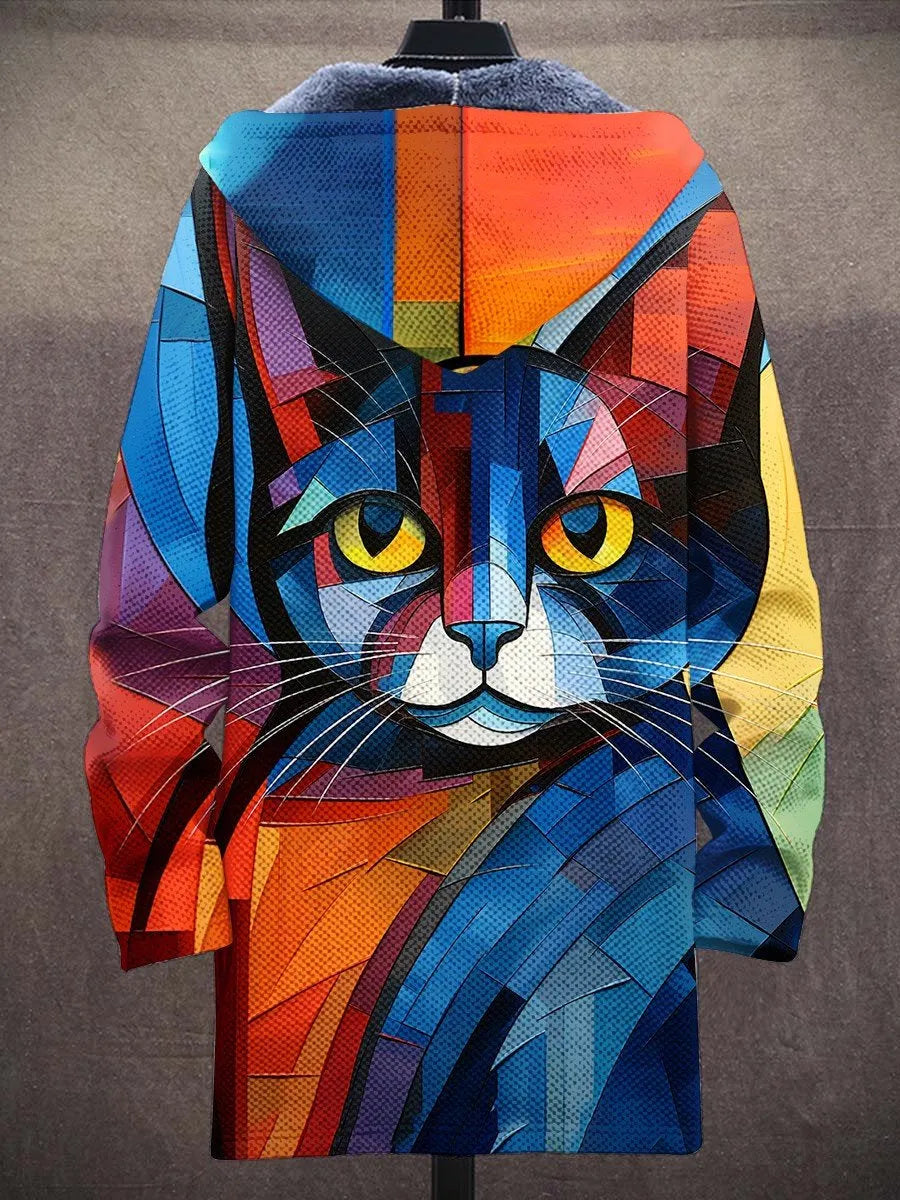 Eloise Cubist Art Coat – back