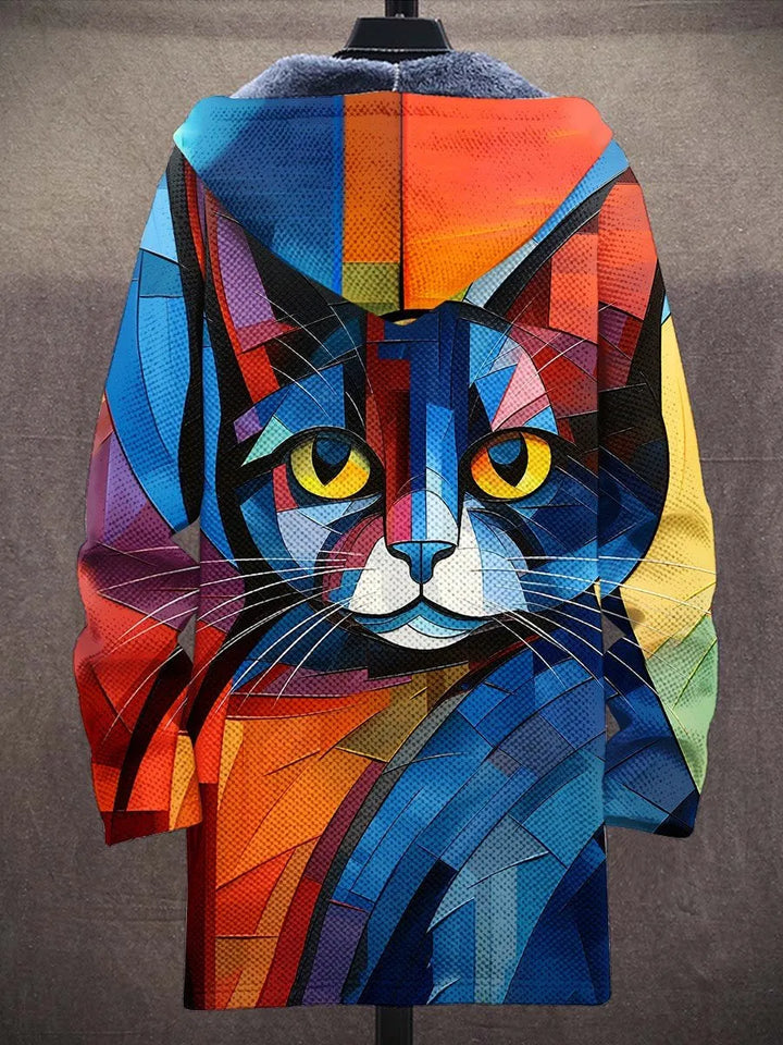 Eloise Cubist Art Coat – back