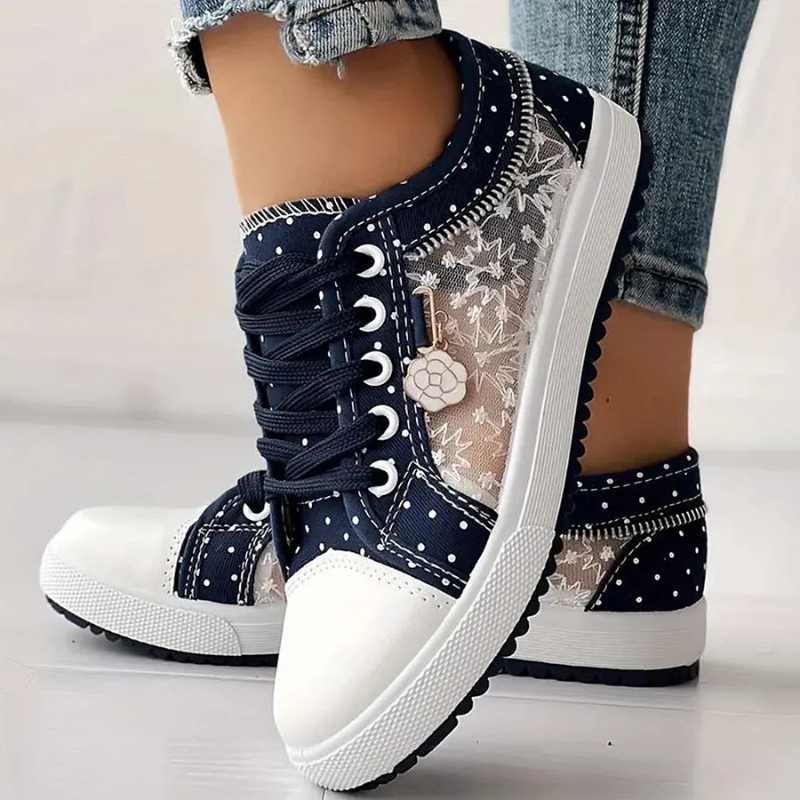 Caro Elegant Floral Sneakers