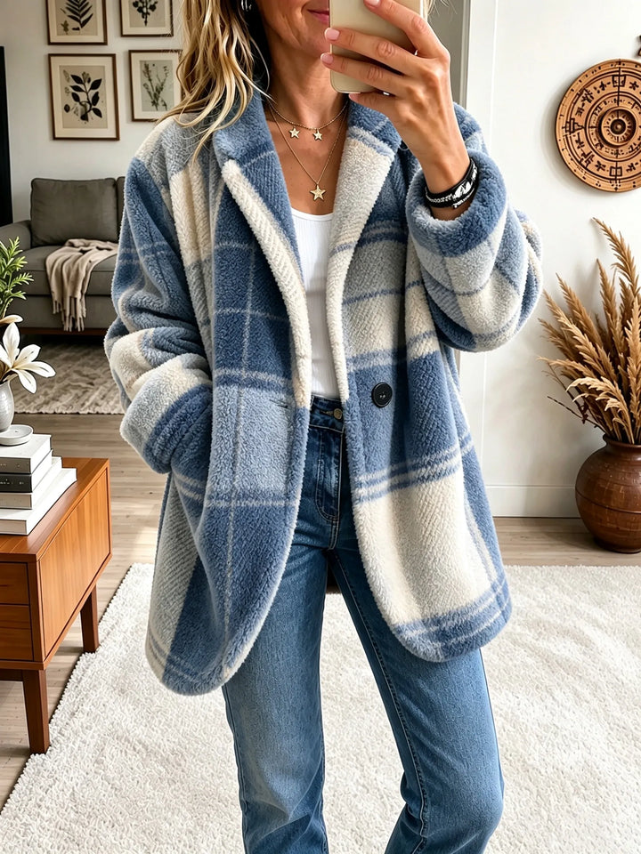 Joanne | Cozy Multi-Color Plaid Coat