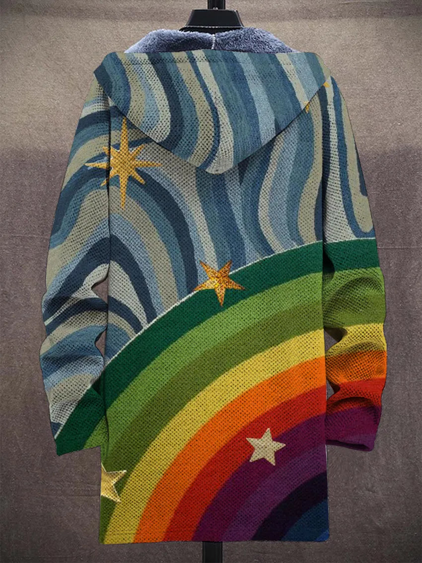 Tamsin Rainbow Art Coat – back
