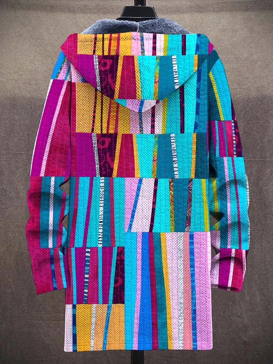 Pearl Patchwork Art Coat – back