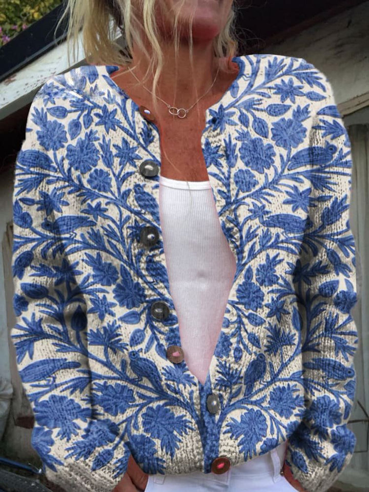 Irma | Floral Knit Cardigan