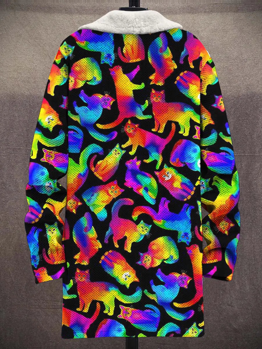 Sofia Rainbow Art Coat – back