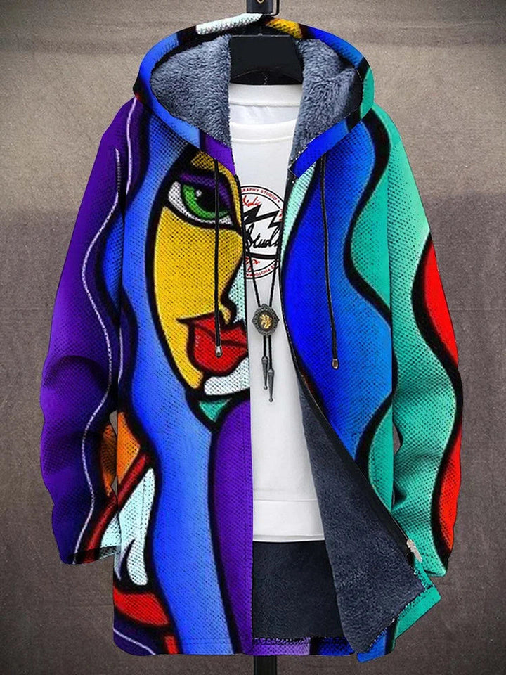 Audrey | Luxurious, artistically inspired zip-up hoodie