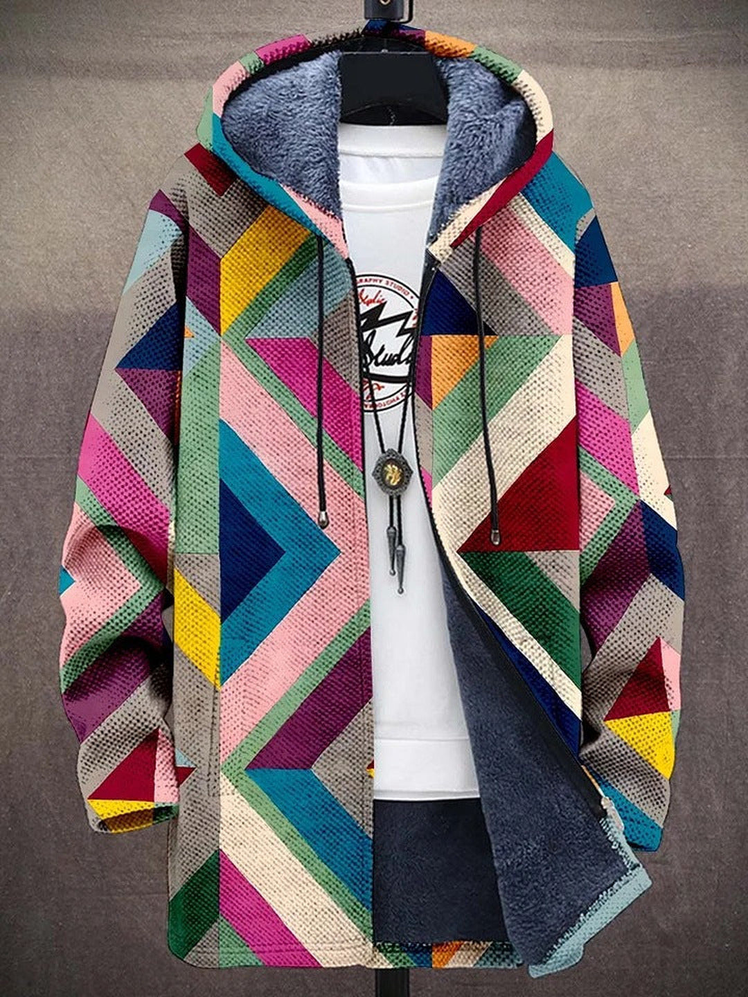 Claudia | Luxurious, artistically inspired zip-up hoodie