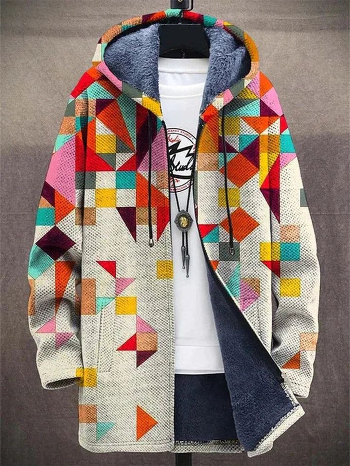 Claudia | Luxurious, artistically inspired zip-up hoodie