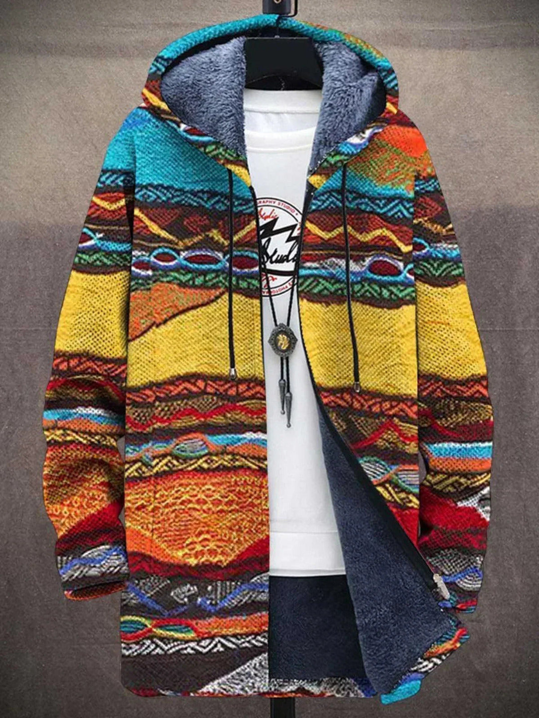 Felicity | Luxurious, artistically inspired zip-up hoodie