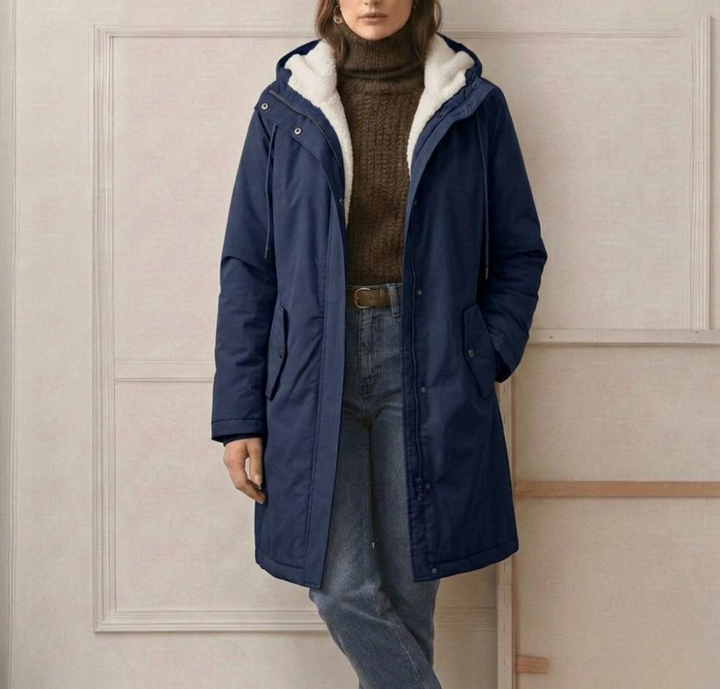 Marjorie Cozy Hooded Weatherproof Coat