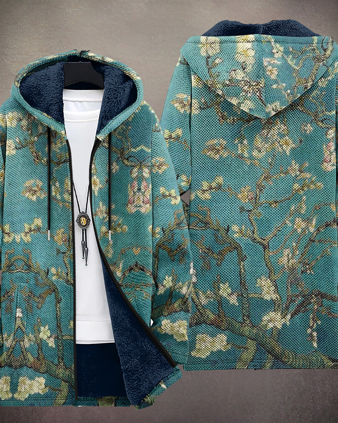 Evelyn | Luxury, artistically inspired zip-up hoodie