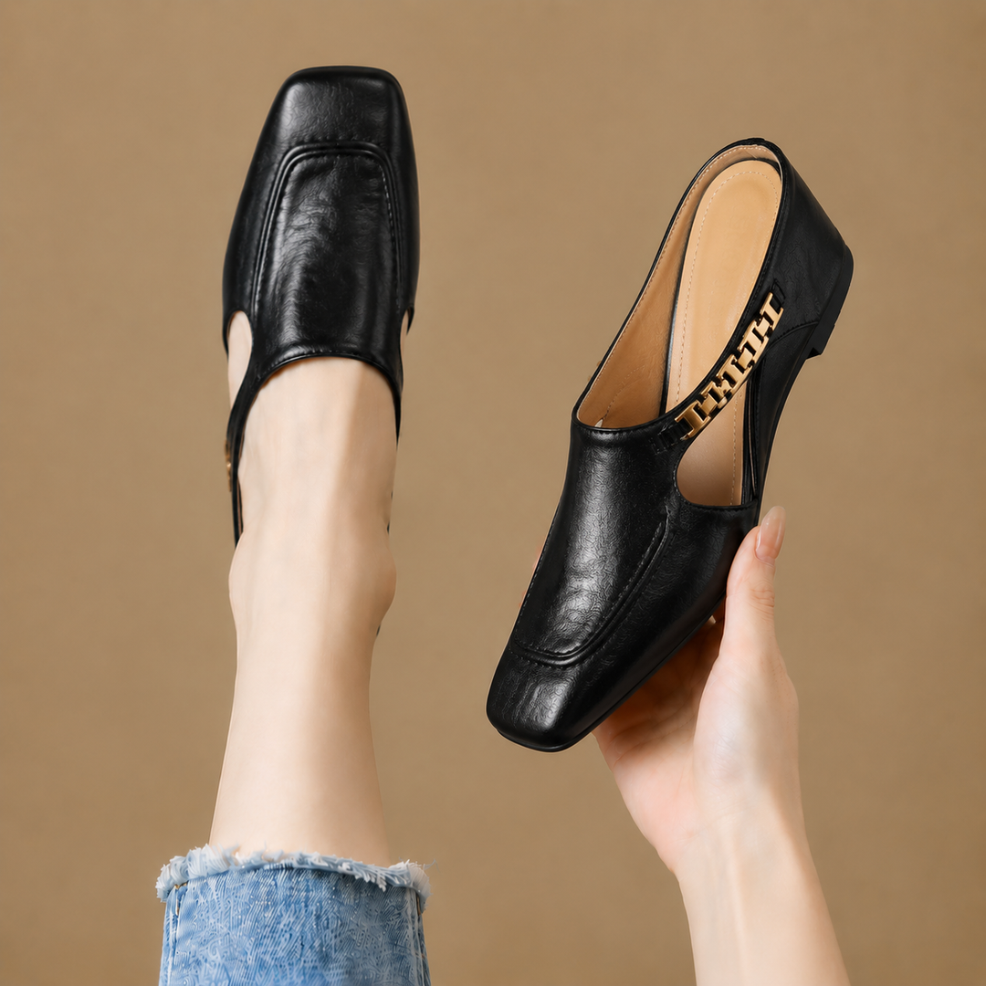 Nadine Leather Mules