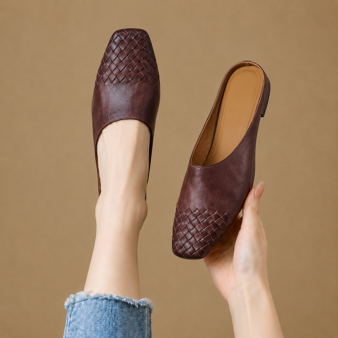 Mindy Genuine Leather Mules