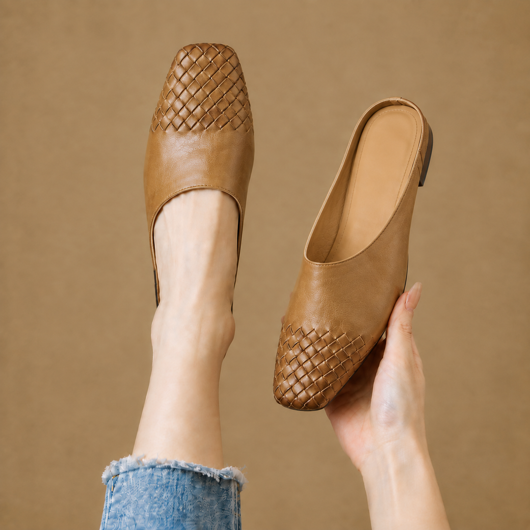 Lucinda Genuine Leather Mules