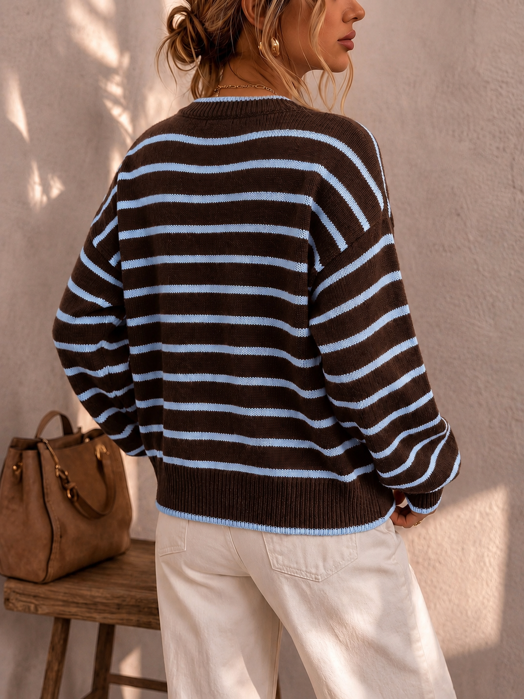 Mabel | Striped Knit Cardigan