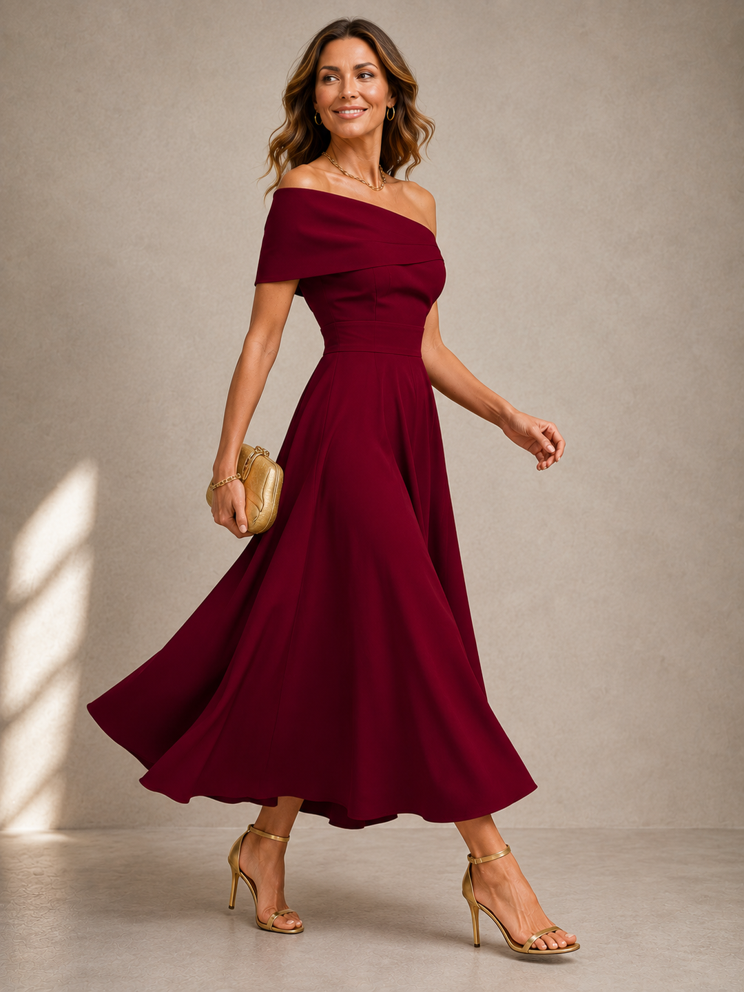 Violet | Graceful Sweeping Maxi Dress for Women