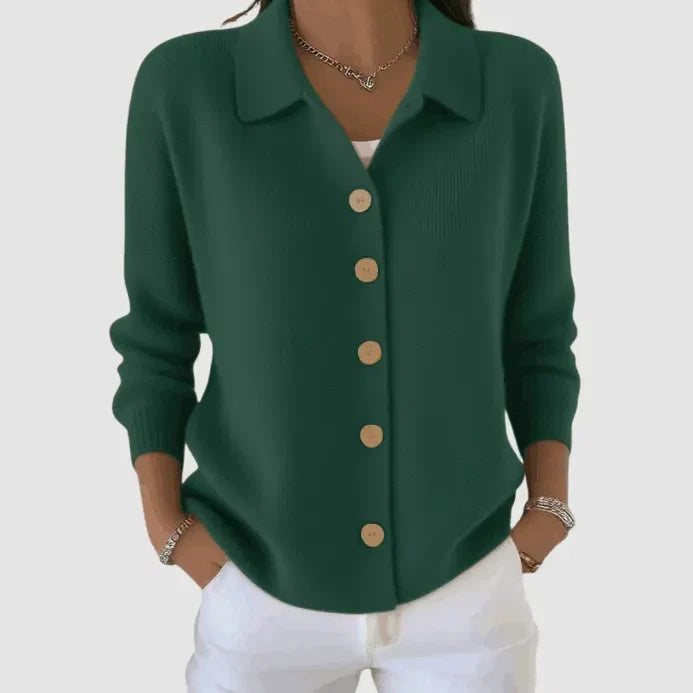 Riah Button-Up Knit Cardigan