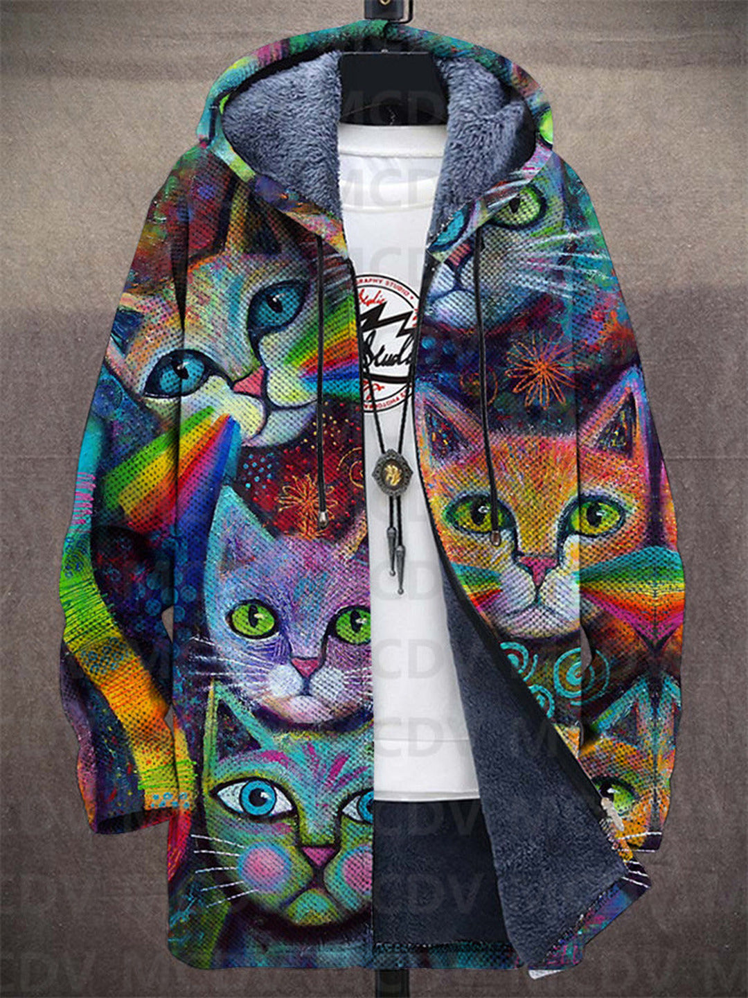 Natasha | Luxurious, artistically inspired zip-up hoodie