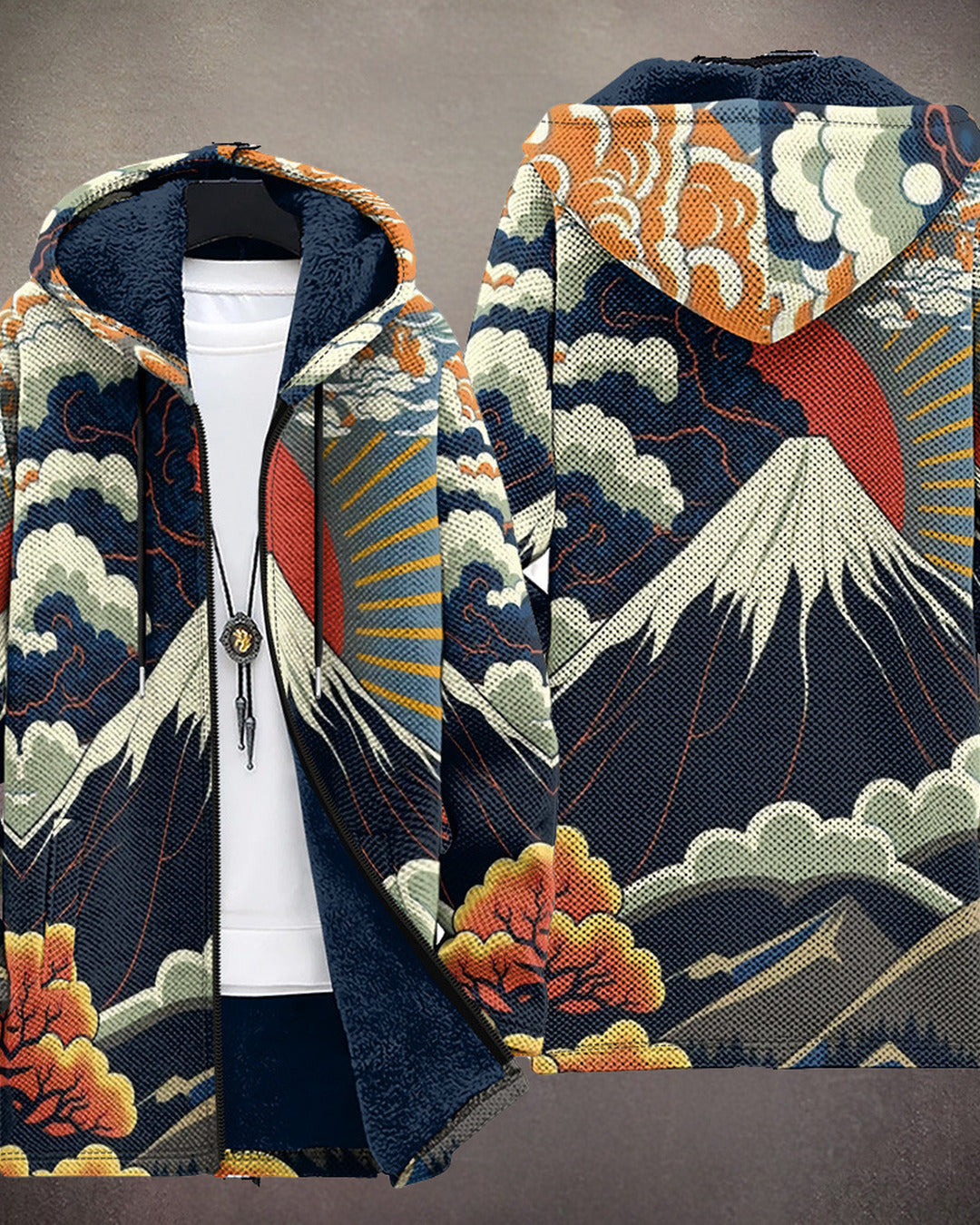 Viviana | Luxurious, artistically inspired zip-up hoodie