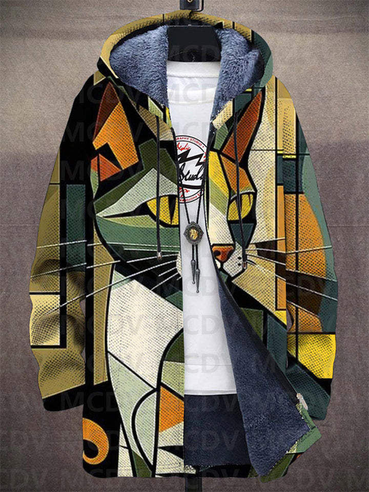 Fiona | Luxurious, artistically inspired zip-up hoodie