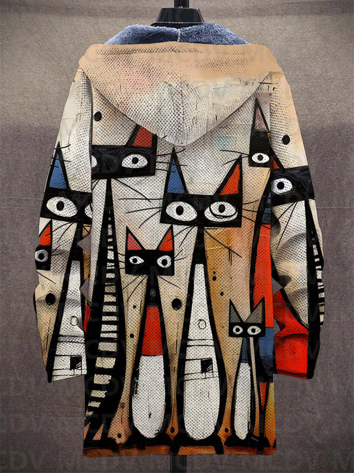 Fiona | Luxurious, artistically inspired zip-up hoodie
