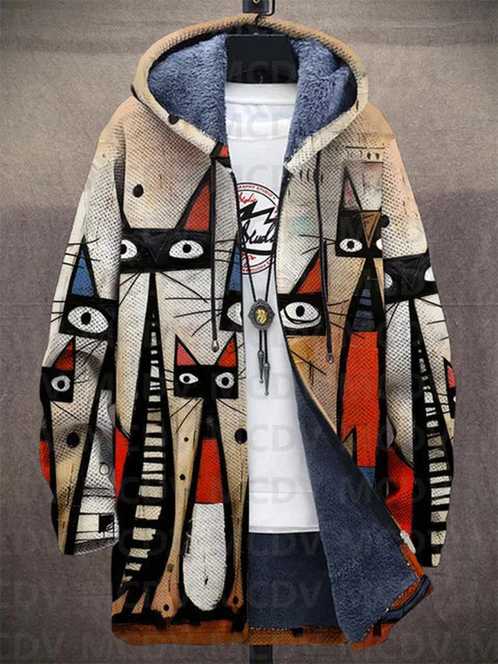Fiona | Luxurious, artistically inspired zip-up hoodie