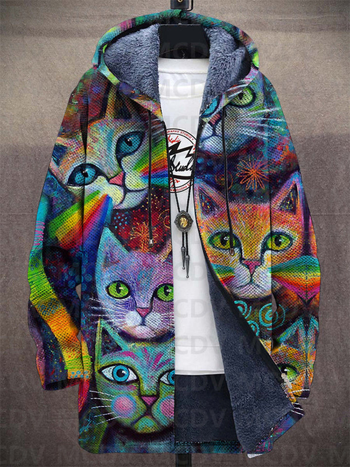 Fiona | Luxurious, artistically inspired zip-up hoodie