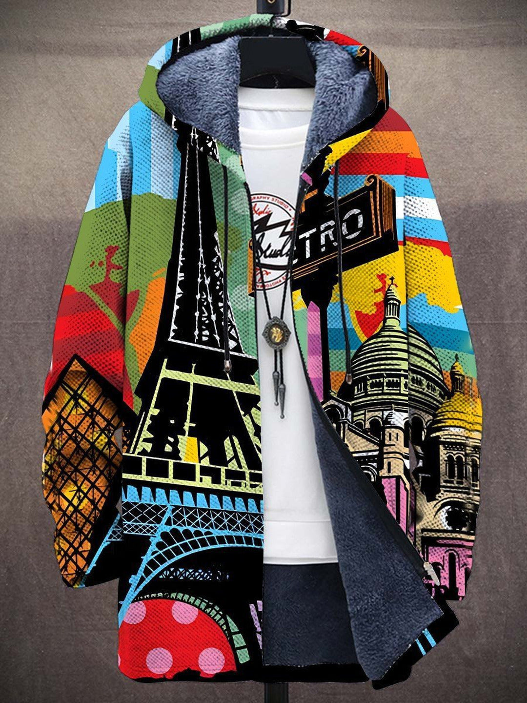 Lorraine | Luxurious, artistically inspired zip-up hoodie