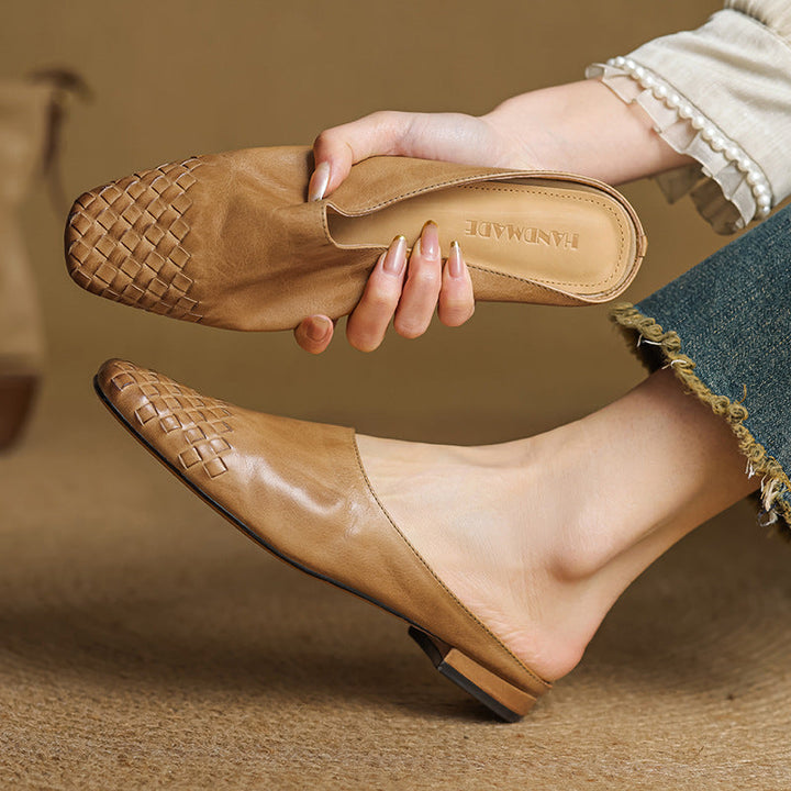 Lucinda Genuine Leather Mules