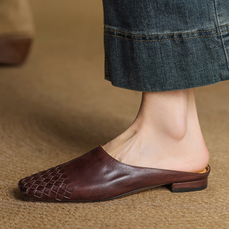 Mindy Genuine Leather Mules