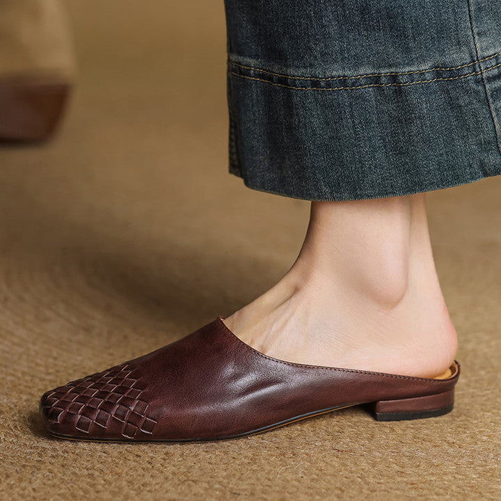 Mindy Genuine Leather Mules