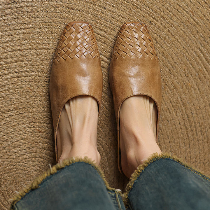 Lucinda Genuine Leather Mules