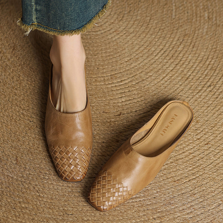 Lucinda Genuine Leather Mules