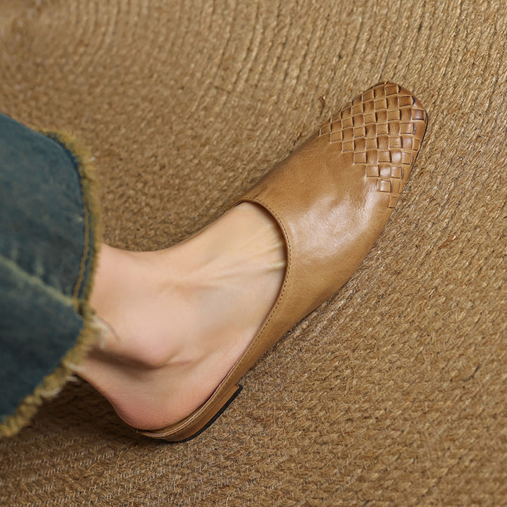 Velmirae Comfortable Leather Mules