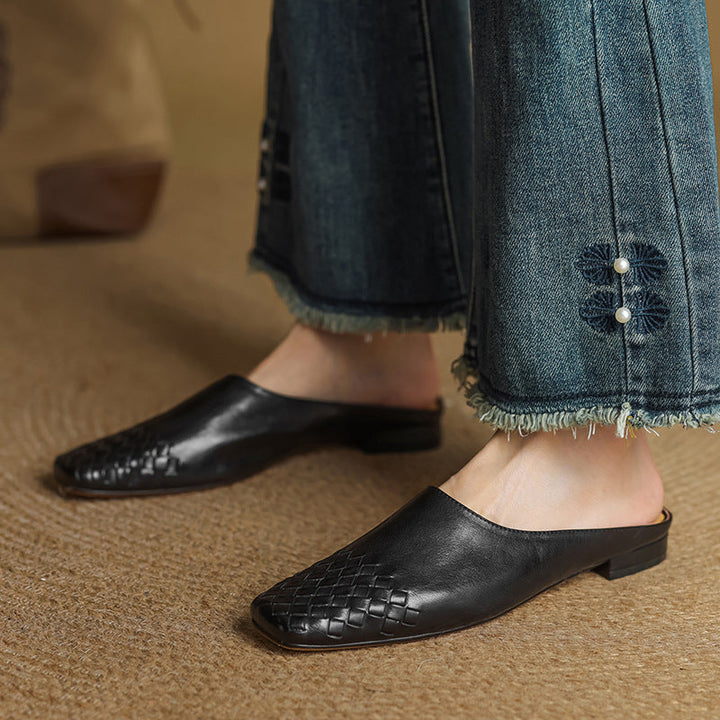 Maureen Genuine Leather Mules