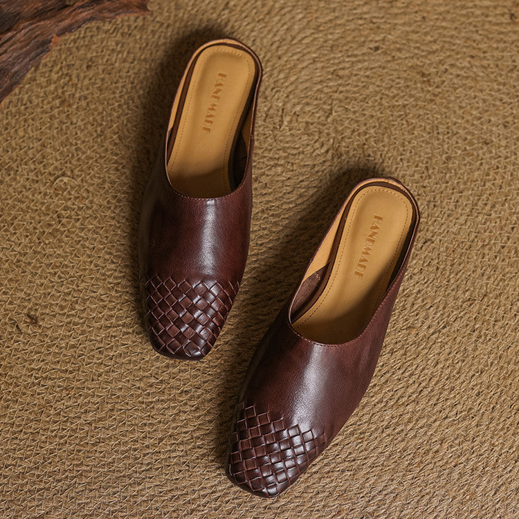 Mindy Genuine Leather Mules
