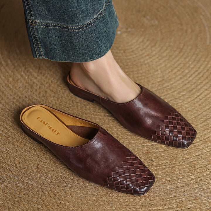 Mindy Genuine Leather Mules