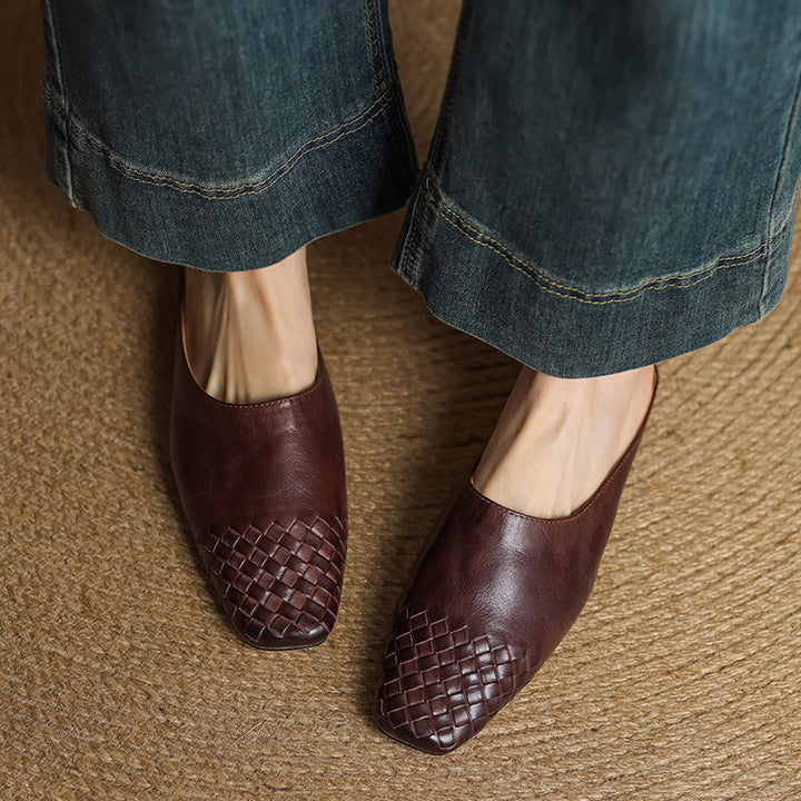 Mindy Genuine Leather Mules