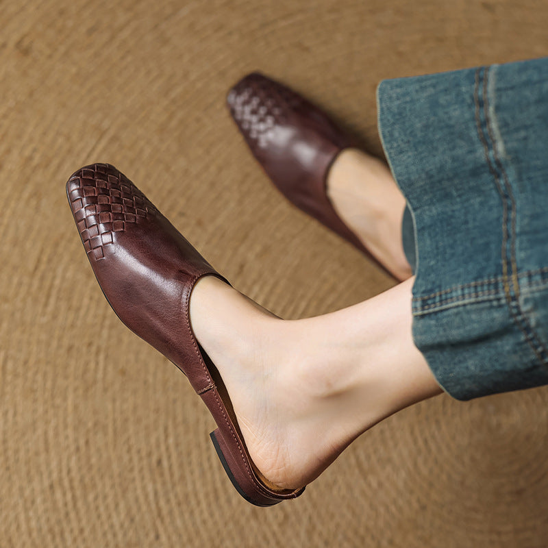 Mindy Genuine Leather Mules