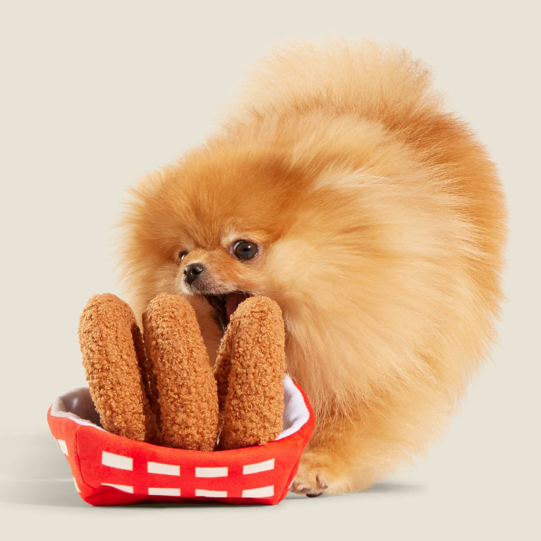 Onion Flings Plush Tug + Enrichment Dog Toy