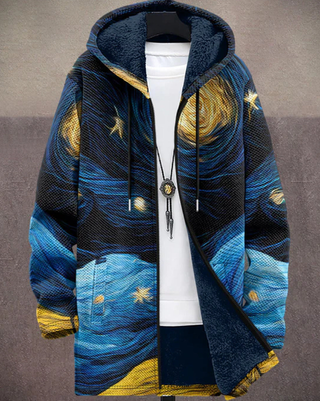 Louise | Luxurious, artistically inspired zip-up hoodie