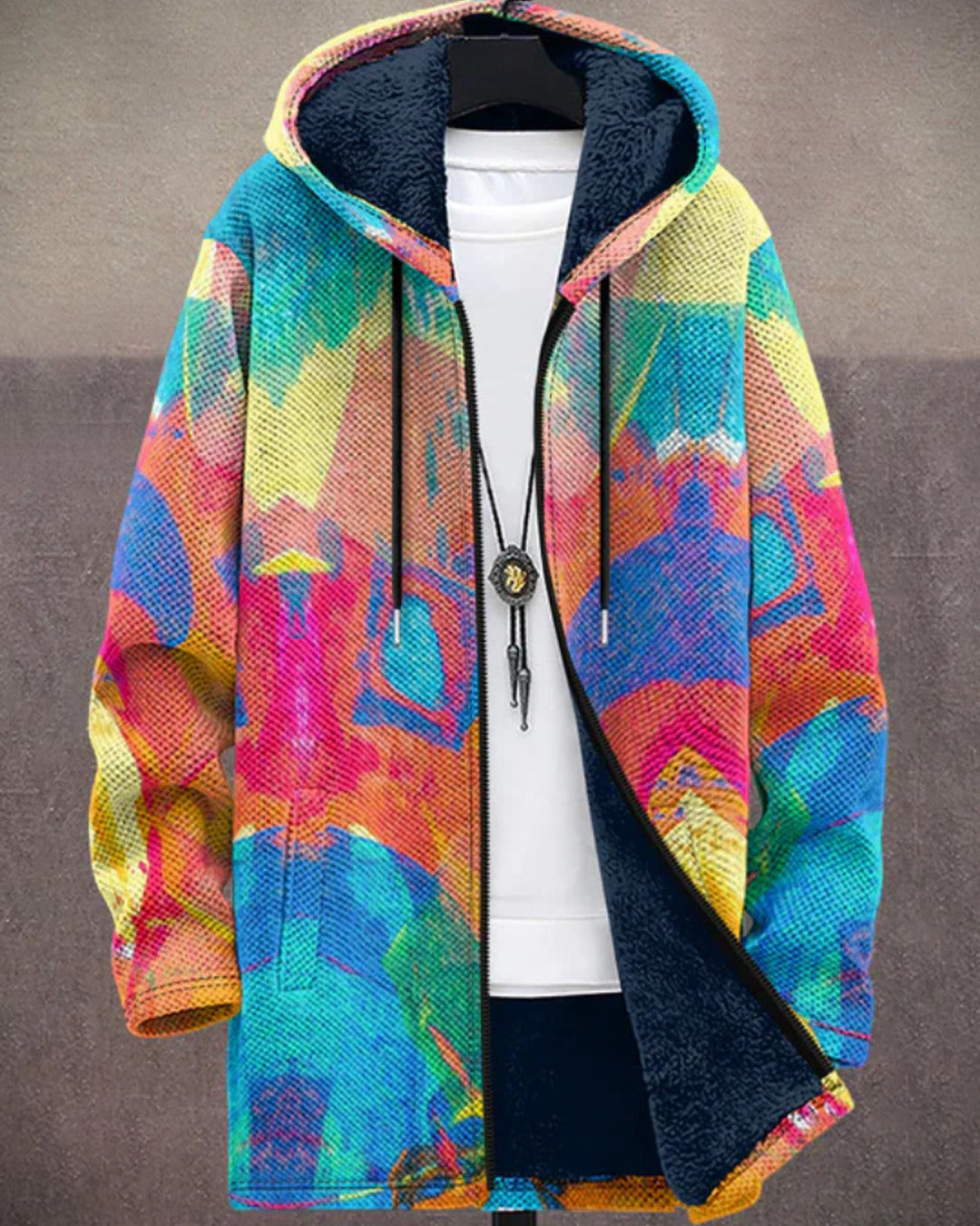 Rachel | Luxurious, artistically inspired zip-up hoodie