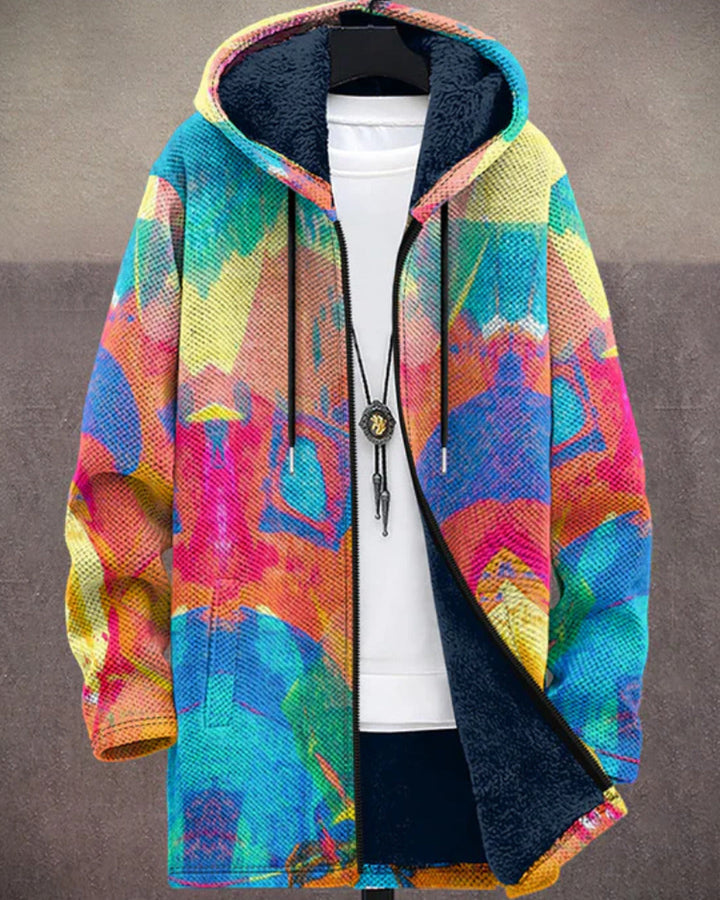Rachel | Luxurious, artistically inspired zip-up hoodie