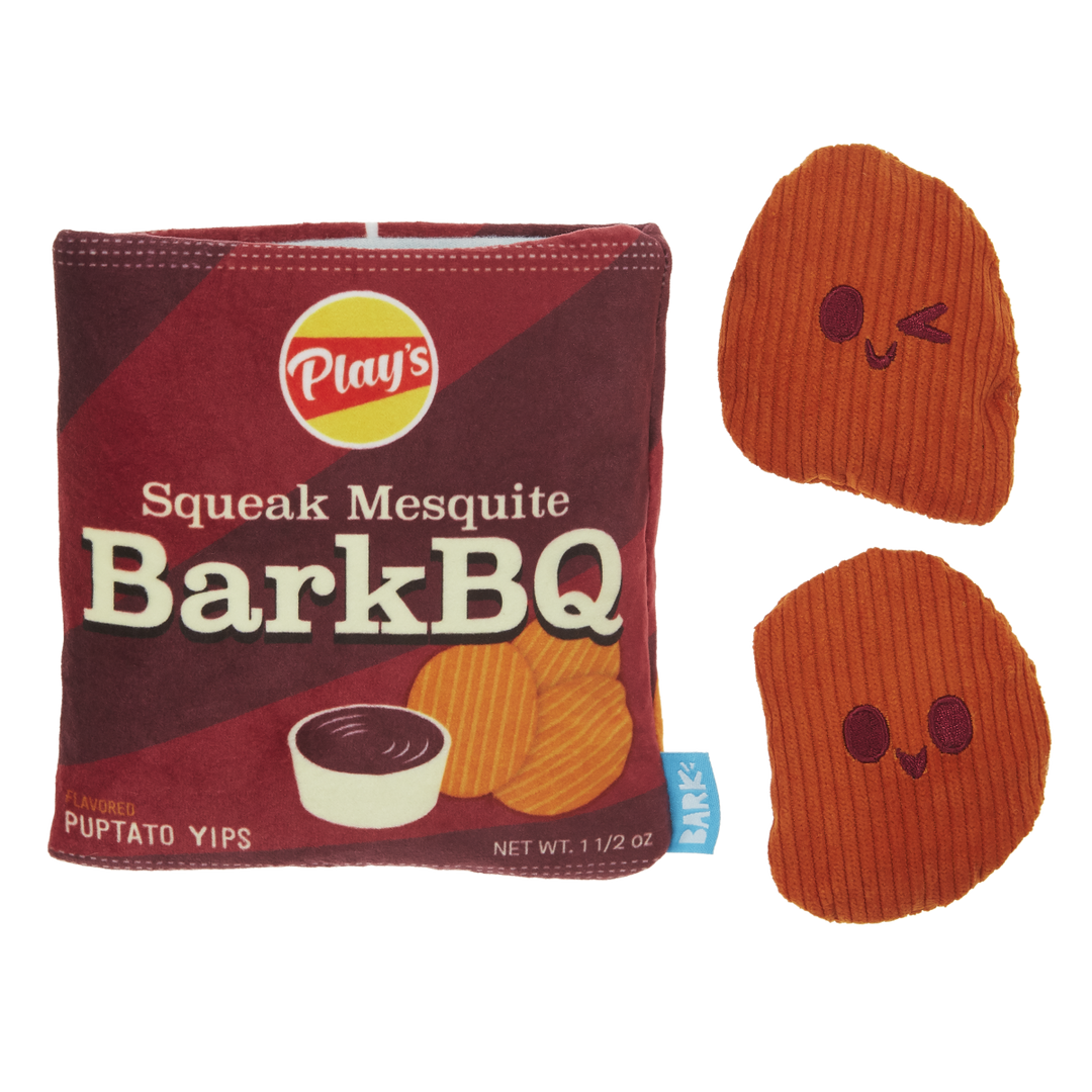 BarkBQ Chips Plush Multi-Part + Enrichment Dog Toy