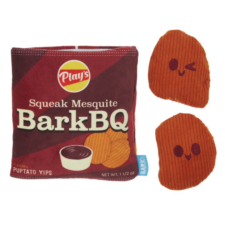 BarkBQ Chips Plush Multi-Part + Enrichment Dog Toy