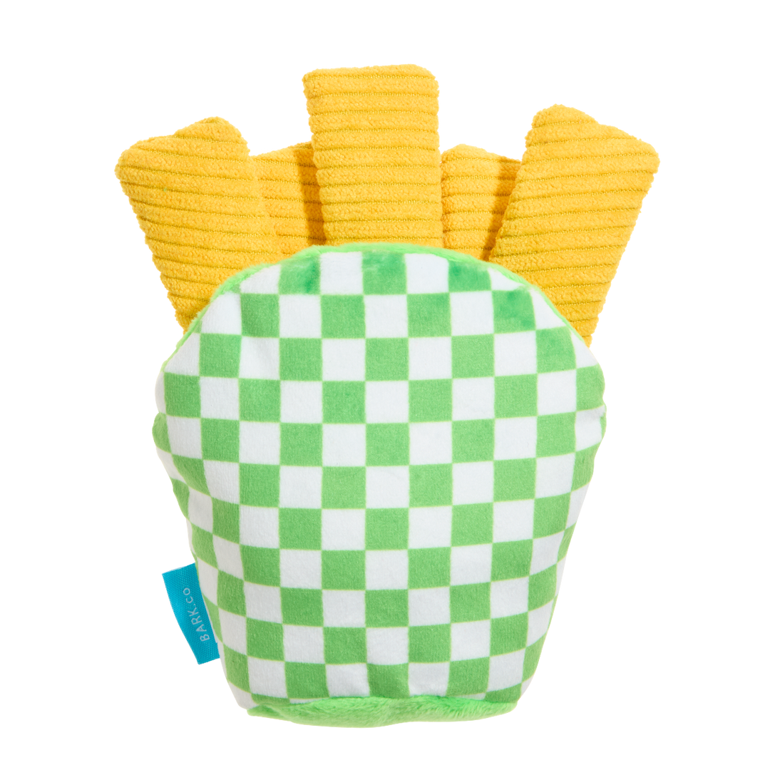 Crinkle Mutt Fries Plush Tug + Enrichment Dog Toy