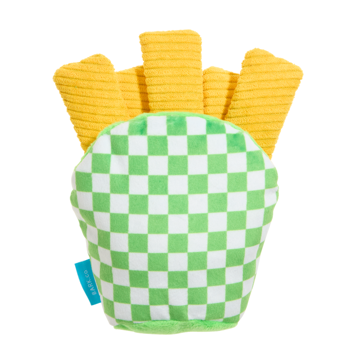 Crinkle Mutt Fries Plush Tug + Enrichment Dog Toy