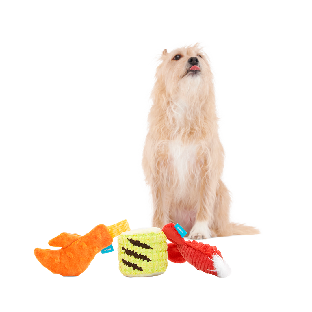 The Maine Event Plush Multi-Part Dog Toy